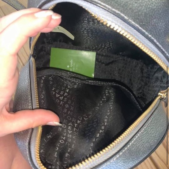 KATE SPADE BRAND NWOT SILVER GREY MINI BACKPACK - Picture 3 of 4